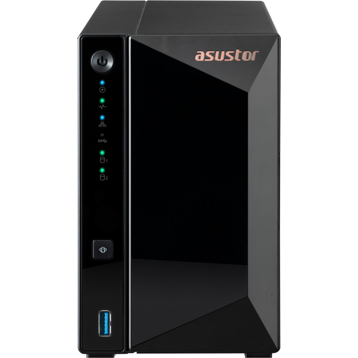 ASUSTOR DRIVESTOR 2 Pro AS3302T 16tb 2-Bay Desktop Personal / Basic Home / Small Office NAS - Network Attached Storage Device 2x8tb Seagate EXOS 7E10 ST8000NM017B 3.5 7200rpm SATA 6Gb/s HDD ENTERPRISE Class Drives Installed - Burn-In Tested DRIVESTOR 2 Pro AS3302T
