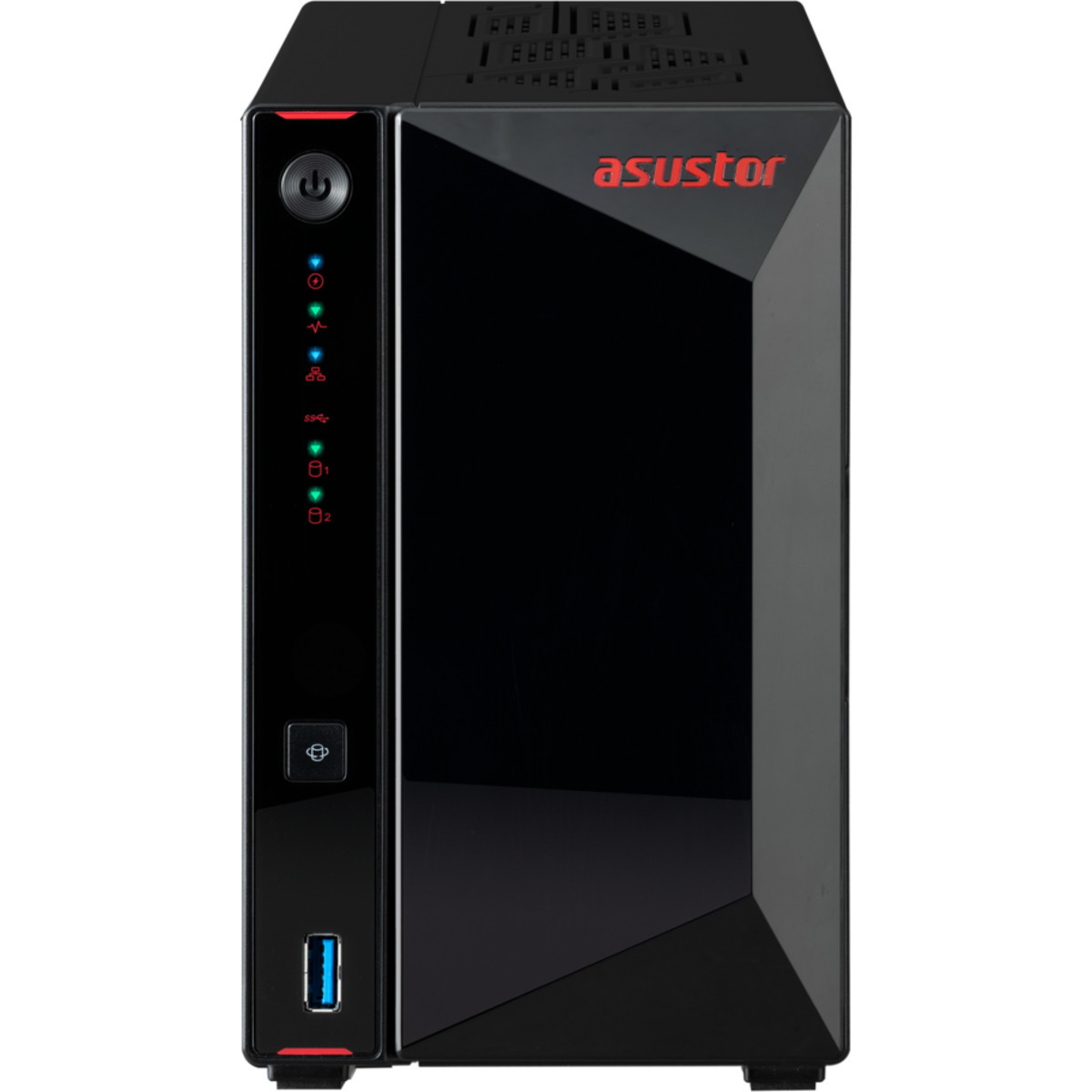 ASUSTOR Nimbustor 2 Gen2 AS5402T 10tb 2-Bay Desktop Multimedia / Power User / Business NAS - Network Attached Storage Device 1x10tb Seagate EXOS X18 ST10000NM018G 3.5 7200rpm SATA 6Gb/s HDD ENTERPRISE Class Drives Installed - Burn-In Tested - FREE RAM UPGRADE Nimbustor 2 Gen2 AS5402T