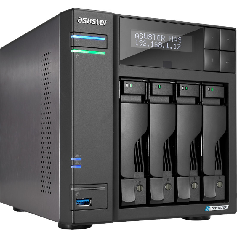 ASUSTOR LOCKERSTOR 4 Gen2 AS6704T 4-Bay NAS - Network Attached Storage Device Burn-In Tested Configurations - FREE RAM UPGRADE