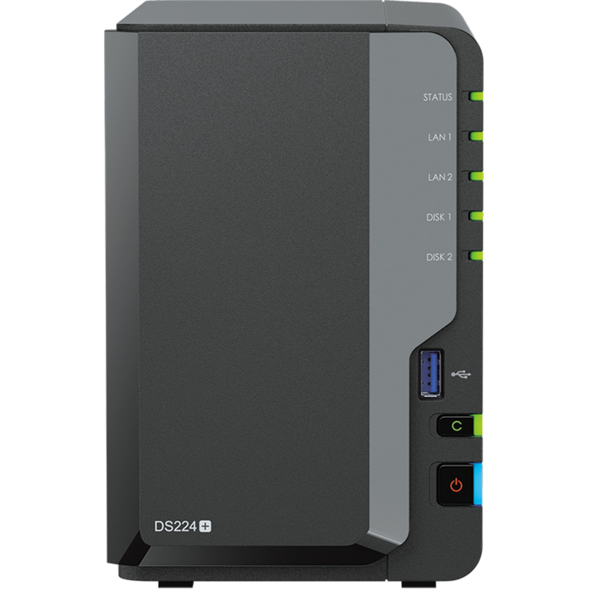 Synology DiskStation DS224+ 48tb 2-Bay Desktop Personal / Basic Home / Small Office NAS - Network Attached Storage Device 2x24tb Seagate EXOS X24 ST24000NM002H 3.5 7200rpm SATA 6Gb/s HDD ENTERPRISE Class Drives Installed - Burn-In Tested - ON SALE - FREE RAM UPGRADE DiskStation DS224+