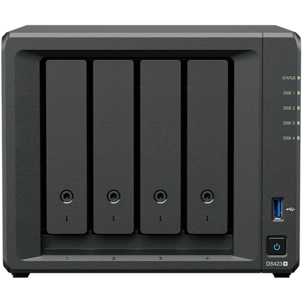 Synology DiskStation DS423+ 96tb 4-Bay Desktop Multimedia / Power User / Business NAS - Network Attached Storage Device 4x24tb Western Digital Ultrastar HC580 WUH722424ALE6L4 3.5 7200rpm SATA 6Gb/s HDD ENTERPRISE Class Drives Installed - Burn-In Tested - FREE RAM UPGRADE DiskStation DS423+