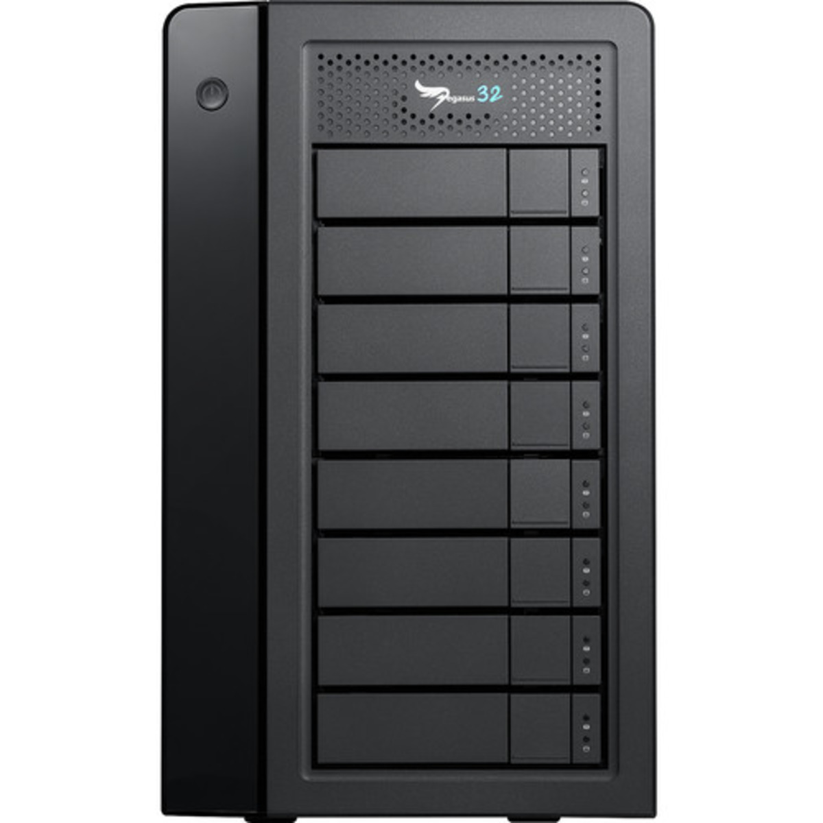 Promise Technology Pegasus32 R8 Thunderbolt 3 100tb 8-Bay Desktop Multimedia / Power User / Business DAS - Direct Attached Storage Device 5x20tb Toshiba Enterprise Capacity MG10ACA20TE 3.5 7200rpm SATA 6Gb/s HDD ENTERPRISE Class Drives Installed - Burn-In Tested - ON SALE Pegasus32 R8 Thunderbolt 3