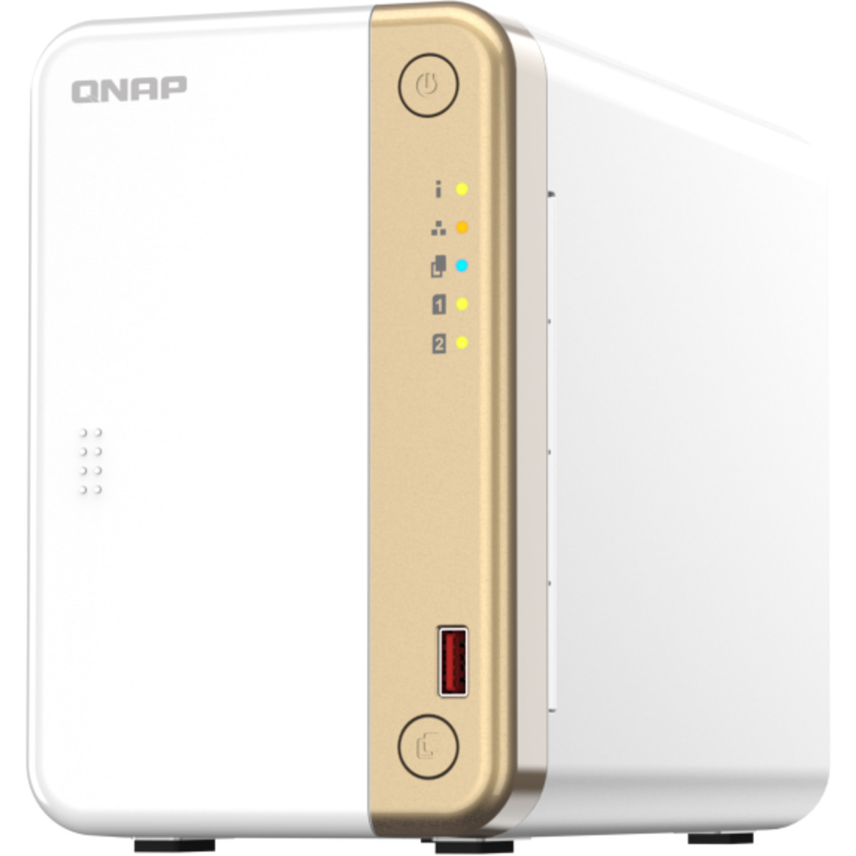 QNAP TS-262 8tb 2-Bay Desktop Personal / Basic Home / Small Office NAS - Network Attached Storage Device 2x4tb Toshiba MN Series MN08ADA400E 3.5 7200rpm SATA 6Gb/s HDD NAS Class Drives Installed - Burn-In Tested - ON SALE TS-262