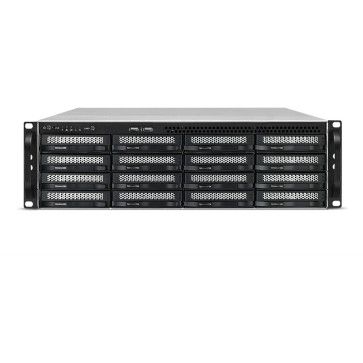 TerraMaster U16-722-2224 312tb 16-Bay RackMount Large Business / Enterprise NAS - Network Attached Storage Device 13x24tb Seagate IronWolf Pro ST24000NT002 3.5 7200rpm SATA 6Gb/s HDD NAS Class Drives Installed - Burn-In Tested U16-722-2224