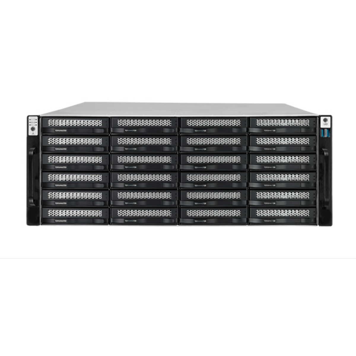 TerraMaster U24-722-2224 216tb 24-Bay RackMount Large Business / Enterprise NAS - Network Attached Storage Device 18x12tb Western Digital Red Pro WD121KFBX 3.5 7200rpm SATA 6Gb/s HDD NAS Class Drives Installed - Burn-In Tested U24-722-2224