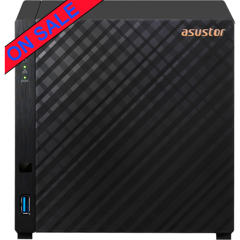 ASUSTOR DRIVESTOR 4 AS1104T 64tb NAS 4x16tb Seagate IronWolf Pro HDD Drives Installed - ON SALE