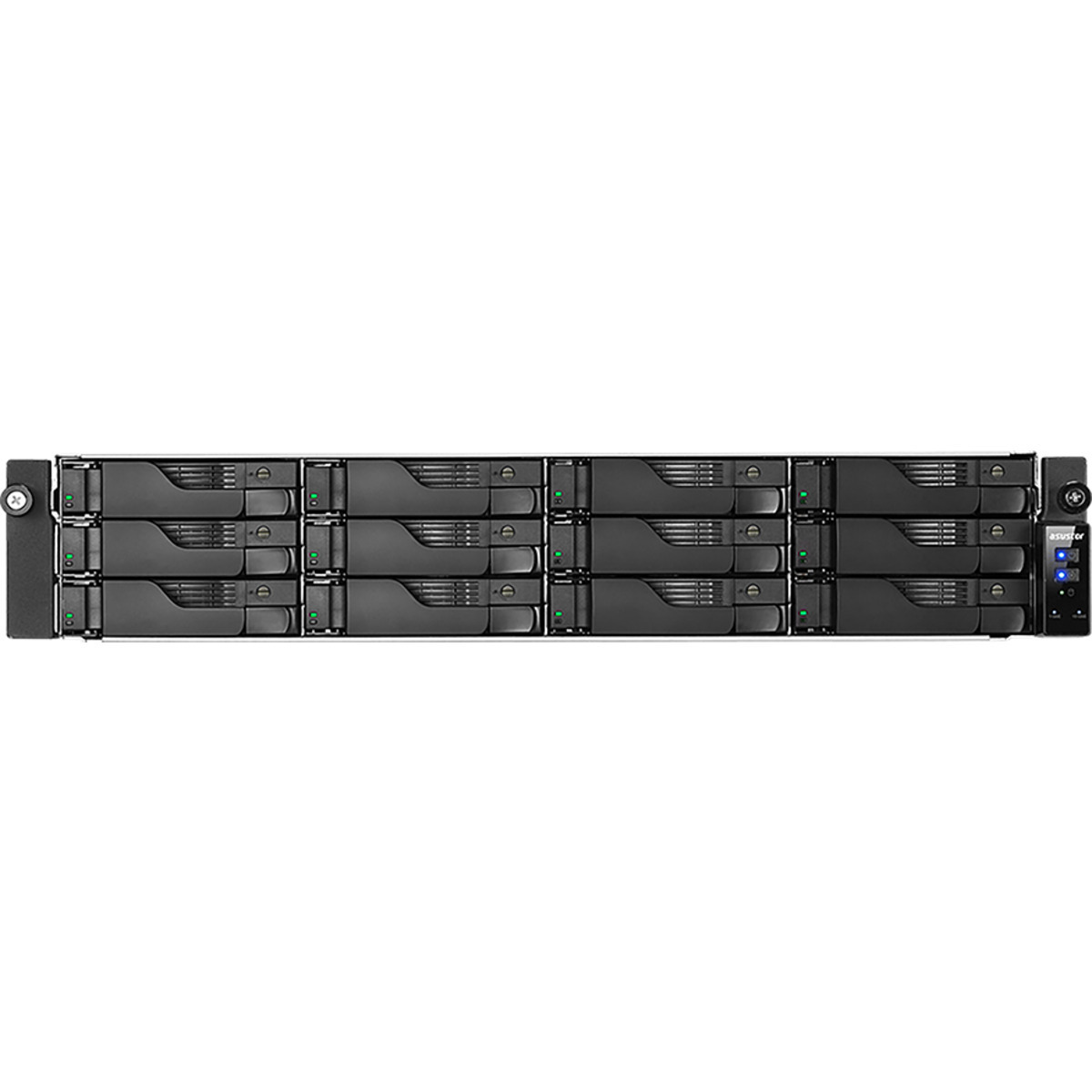 ASUSTOR LOCKERSTOR 12RD AS6512RD 110tb 12-Bay RackMount Multimedia / Power User / Business NAS - Network Attached Storage Device 11x10tb Seagate IronWolf ST10000VN000 3.5 7200rpm SATA 6Gb/s HDD NAS Class Drives Installed - Burn-In Tested - FREE RAM UPGRADE LOCKERSTOR 12RD AS6512RD