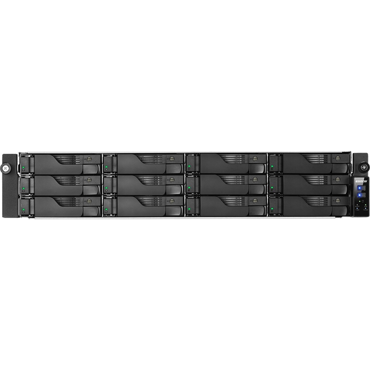 ASUSTOR AS7112RDX Lockerstor 12R Pro 36tb 12-Bay RackMount Large Business / Enterprise NAS - Network Attached Storage Device 9x4tb Seagate EXOS 7E10 ST4000NM024B 3.5 7200rpm SATA 6Gb/s HDD ENTERPRISE Class Drives Installed - Burn-In Tested AS7112RDX Lockerstor 12R Pro