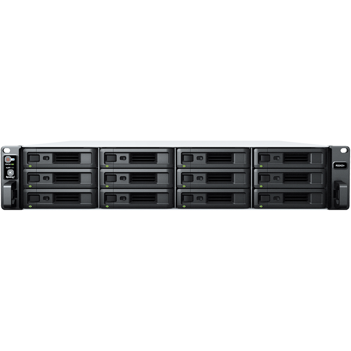 Synology RackStation RS2423+ 120tb 12-Bay RackMount Multimedia / Power User / Business NAS - Network Attached Storage Device 12x10tb Western Digital Ultrastar DC HC330 WUS721010ALE6L4 3.5 7200rpm SATA 6Gb/s HDD ENTERPRISE Class Drives Installed - Burn-In Tested RackStation RS2423+