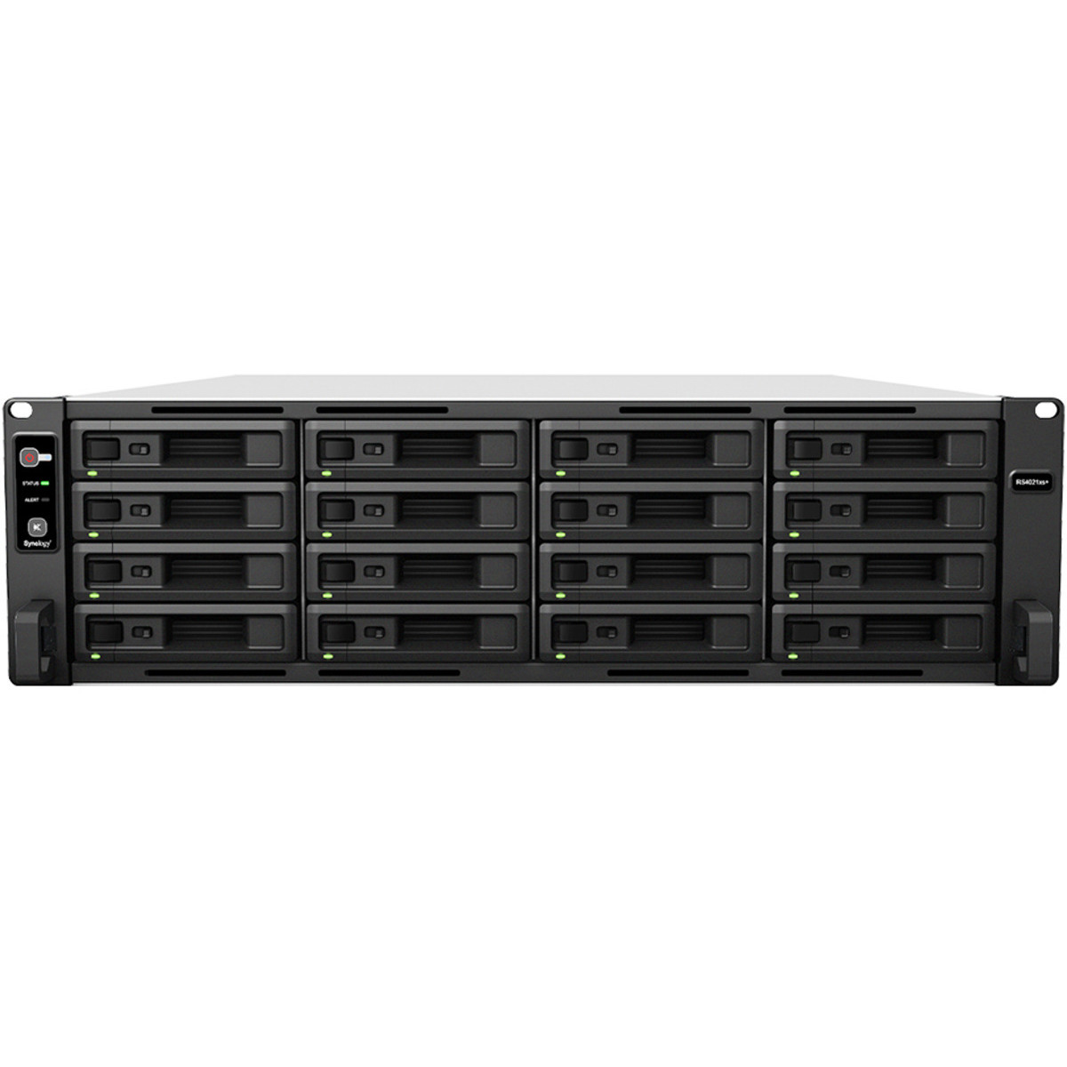 Synology RackStation RS4021xs+ 64tb 16-Bay RackMount Large Business / Enterprise NAS - Network Attached Storage Device 16x4tb Samsung 870 QVO MZ-77Q4T0 2.5 560/530MB/s SATA 6Gb/s SSD CONSUMER Class Drives Installed - Burn-In Tested RackStation RS4021xs+