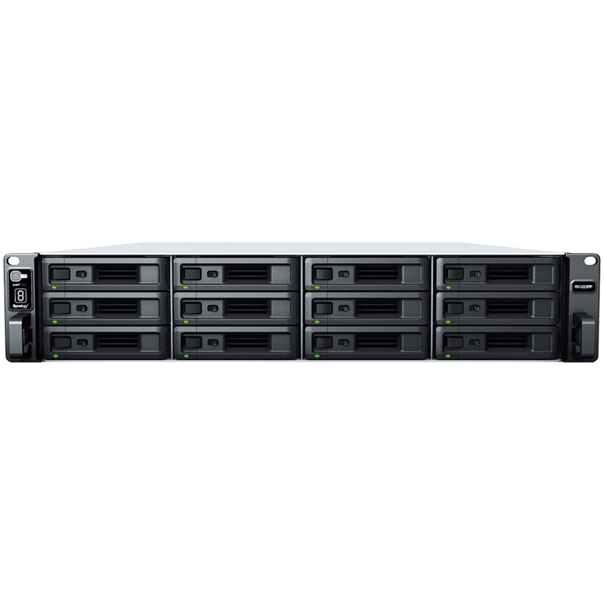 Synology RX1223RP External Expansion Drive 88tb 12-Bay RackMount Large Business / Enterprise Expansion Enclosure 11x8tb Seagate BarraCuda ST8000DM004 3.5 5400rpm SATA 6Gb/s HDD CONSUMER Class Drives Installed - Burn-In Tested RX1223RP External Expansion Drive