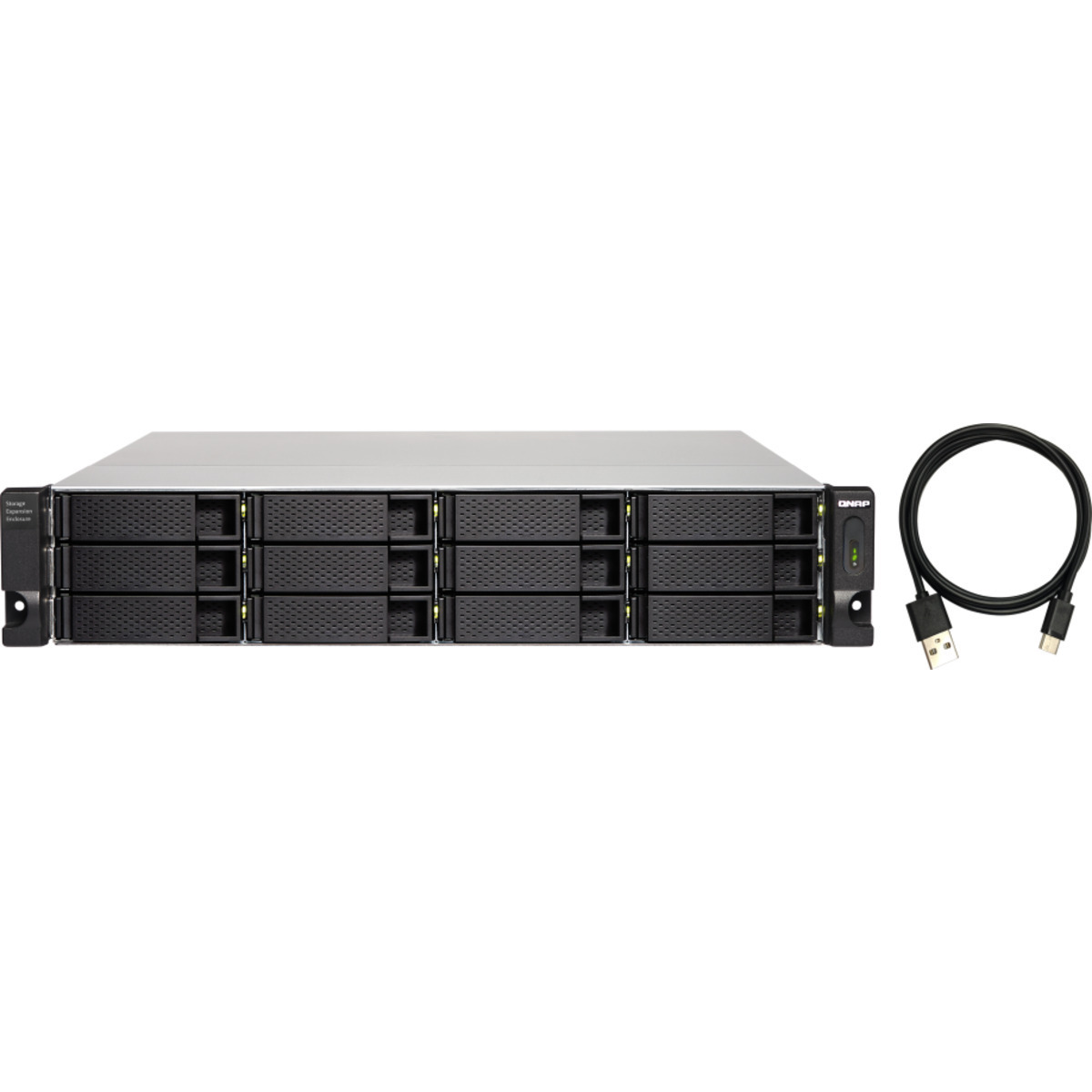 QNAP TL-R1200C-RP External Expansion Drive 22tb 12-Bay RackMount Multimedia / Power User / Business Expansion Enclosure 11x2tb Western Digital Red Pro WD2002FFSX 3.5 7200rpm SATA 6Gb/s HDD NAS Class Drives Installed - Burn-In Tested TL-R1200C-RP External Expansion Drive