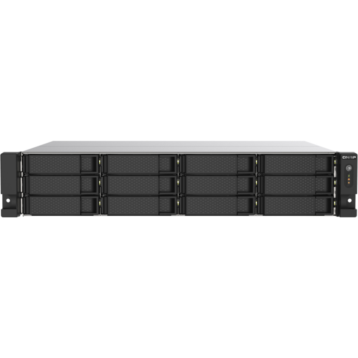 QNAP TS-1273AU-RP 64tb 12-Bay RackMount Multimedia / Power User / Business NAS - Network Attached Storage Device 8x8tb Toshiba Enterprise Capacity MG08ADA800E 3.5 7200rpm SATA 6Gb/s HDD ENTERPRISE Class Drives Installed - Burn-In Tested - FREE RAM UPGRADE TS-1273AU-RP