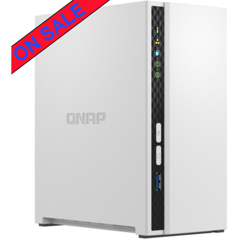 QNAP TS-233 24tb NAS 2x12tb Seagate IronWolf Pro HDD Drives Installed - ON SALE
