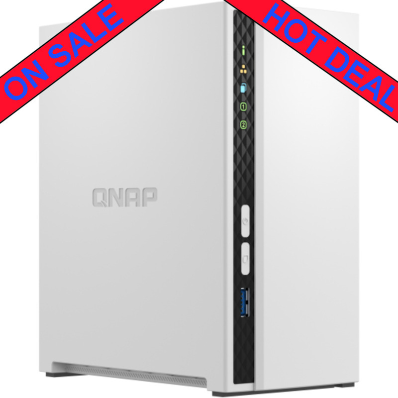 QNAP TS-233 Desktop 2-Bay Personal / Basic Home / Small Office NAS - Network Attached Storage Device Burn-In Tested Configurations - ON SALE TS-233